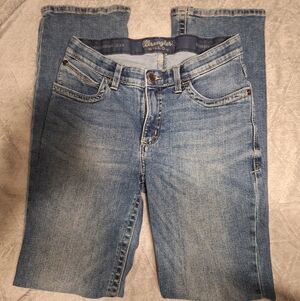 Size 7x34 Wrangler Willow Women's Light Blue Straight Leg Jeans
